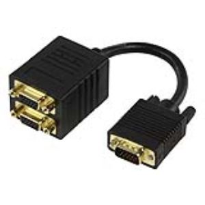 Hq CABLE-560 - Câble Répartiteur 2 x VGA Plaqué Or 0,15 m