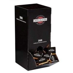 Caf&eacute;s Richard Bo&icirc;te de carr&eacute;s de chocolat noir Richard x200