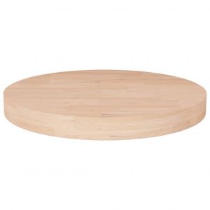 VidaXL Dessus de table rond Ø30x4 cm Bois de chêne massif non traité