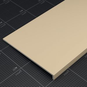 Appui de fen&ecirc;tre PVC l. 40 cm x &eacute;p. 9 mm - Sable - 140 cm