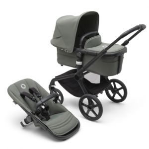 Image de Bugaboo Poussette fox 5 complète noire - vert forêt (forest green)