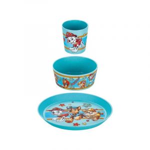 Koziol Set 3 pi&egrave;ces vaisselle enfant - Pat Patrouille Bleu
