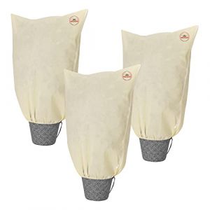 Image de 3x Housse de protection pour plantes beige 100x80cm