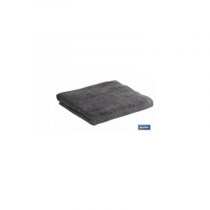 Cofan Serviette de Douche | Modèle Pierre | Couleur Gris Anthracite | 100% Coton | Grammage 580 g/m² | Dimensions 70 x 140 cm0 cm