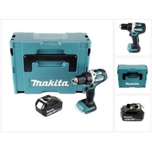 Makita DDF 484 T1J Perceuse-visseuse sans fil 18 V 54 Nm brushless + 1x Batterie 5,0 Ah + Makpac - sans chargeur