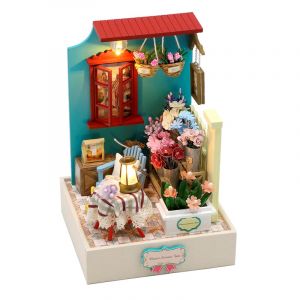 Dam Ramasser la lumi&egrave;re entre les fleurs. Maquette 3d r&eacute;aliste.