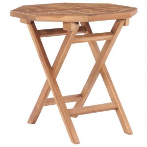 VidaXL Table pliable de jardin 45x45x45 cm Bois de teck solide