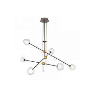 Italux Suspension moderne Romily caf&eacute;