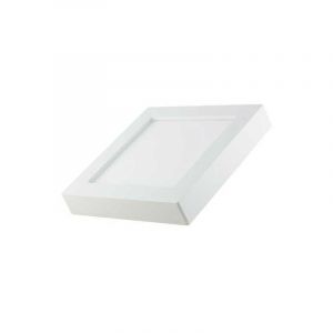 Optonica Plafonnier de surface LED 12W étanche IP44 carré 172mmx172mm Blanc - Blanc CCT