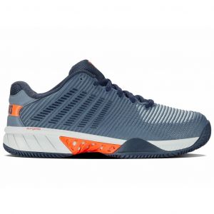 K-Swiss Homme Hypercourt Express 2 HB Chaussure de Tennis, Windward Blue Orion Blue Scarlet Ibis, 44.5 EU