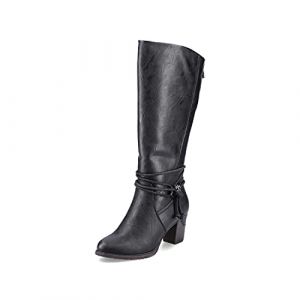 Rieker Femme Bottes 96059, Dame Bottes d'hiver,Bottes d'hiver,Chaussures d'extérieur,Chaudes,Noir