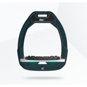 &Eacute;triers de s&eacute;curit&eacute; d&rsquo;&eacute;quitation Inclin&eacute; Grip Vert//Gris/Vert Flex-On Safe-On