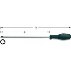Hazet Tournevis trinamic 803LG-T30 , Profil TORX&reg; int&eacute;rieur , Taille: T30 , Longueur totale: 360 mm