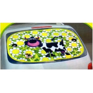 1 Pare-Soleil Arriere - Animals on Board - Vache - 100x50cm