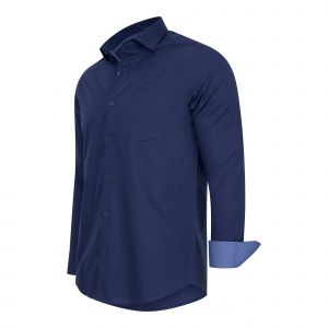 Cappuccino Italia - Chemise stretch Milano pour homme - Bleu - Taille L