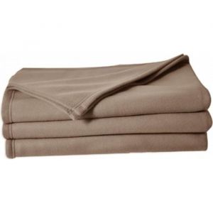 Poyet motte Couverture polaire 220 x 240 cm taupe