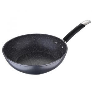 Wok masterpro gris aluminium forgé (28 cm)