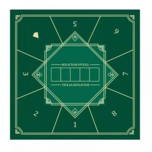 Tapis de poker carr&eacute; 83x83cm - Vert
