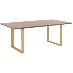 Kare Design Table Symphony noyer laiton 160x80cm