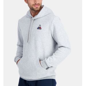 Le Coq Sportif Sweat droit en coton m&eacute;lang&eacute; Gris - Couleur Gris - Taille L