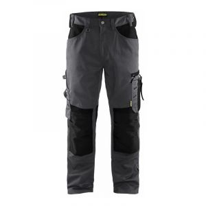 Blaklader Pantalon De Travail Artisan Sans Poches Flottantes Gris/noir C44