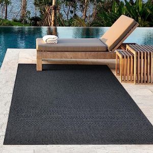 Tapis dextérieur - THE CARPET - Toronto - Antidérapant - 120 x 160 cm - Noir