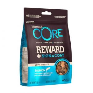 Wellness CORE Reward+ Saumon, Friandises Moelleuses pour Chien, Peau Saine & Pelage Brillant, 100% Naturelles, Riche en Protéines, 170g