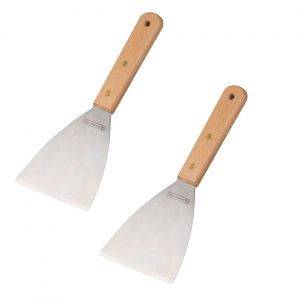 FM PROFESSIONAL Ensemble de 2 Spatules pour plancha 23 cm