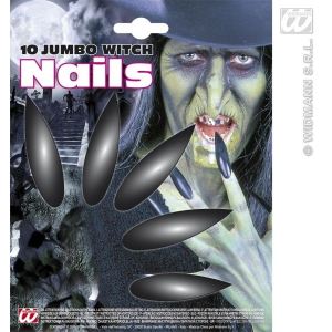 Widmann Faux ongles noirs adulte Halloween