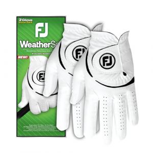Footjoy Weathersof Golf (2 Pack) White/Black Main gauche S Gants pour hommes