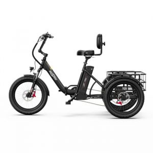Tricycle Électrique Onesport Ot30 Pro - Moteur 500w Batterie 48v18ah Pneus De 20 Pouces Freins À Disque – Noir