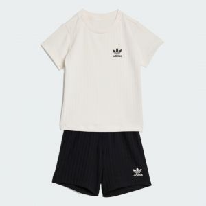 Adidas Originals ENSEMBLE T-SHIRT ET SHORT BORD-C&Ocirc;TES COUPE STANDARD, pointure 92 cm - Taille 92 cm