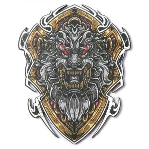 Dam Puzzle en bois DIY forme silhouette lion Electronics A4 multicolore