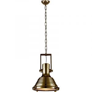 Lampe Suspension Industriel "Expiria" 40cm Laiton Prix