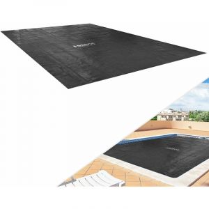 Image de Arebos Bâche de piscine solaire | Bâche Solaire carrée Ø 3 x 2m | Bâche Solaire épaisseur 120 µm | Bâche Thermique | Noir