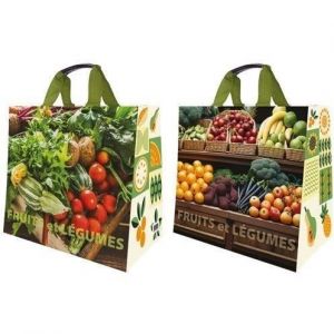 Sphere - Sac cabas pp tisse fruits légumes 37 x 23 x 36 cm 30 l