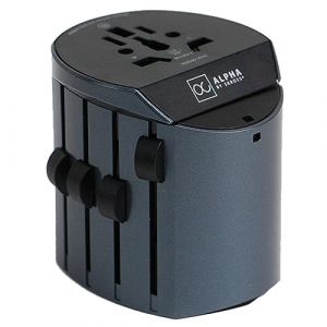 Skross Alpha Von - Adaptateur de Voyage Universel du Monde au Monde - Tension et résistance: 100 V - 1000W / 250 V - 2500W - 10A pour l'ordinateur Portable et Le sèche-Cheveux