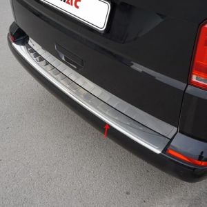 Image de Omac Protection seuil coffre pare-chocs Compatible avec VW T6 Transporter 2015-2024 acier inox