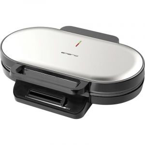 Emerio WM-123356 Double gaufrier rev&ecirc;tement anti-adh&eacute;sif, sans bpa, r&eacute;glage de la temp&eacute;rature en continu acier inoxydable, noir Y191903