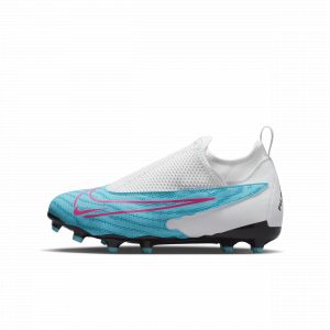 Nike Chaussure de football à crampons multi-surfaces Jr. Phantom GX Academy Dynamic Fit MG pour ado - Bleu - Taille 33 - Unisex