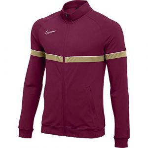 Nike Veste de Football de Survêtement en Tricot pour Grand Enfants, Taille S, Équipe Rouge/Blanc/Jersey Or/Blanc
