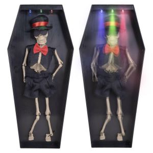 Ruedelafete Squelette dansant dans un cercueil 33,5 cm