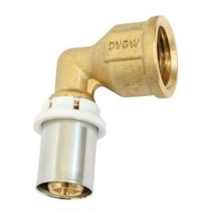 Somatherm Coude à sertir pour tube Multicouche Ø16 - F15/21