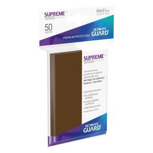 Ultimate Guard 50 pochettes Supreme UX Sleeves taille standard Marron