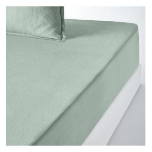 Drap housse en lin lavé bonnet 35 cm