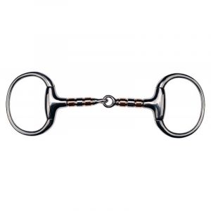 Feeling Anneaux de mors olive &agrave; rouleaux pour cheval