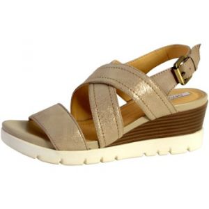 Image de Geox D Marykarmen Plus B, Sandales Plateforme Femme, Beige (Lt Gold/Beige), 39 EU