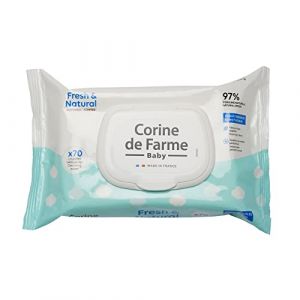 Image de Corine de Farme Lingettes change Fresh & Natural x70 Fibre d'origine végétale capot refermable