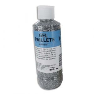 O Color Flacon O'Color de 250 ml de gel pailleté argent