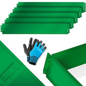 KESSER Bordure de pelouse Bordure de parterre Bordure de massif 5 m 10 m 15 m 20 m 25 m 30 m 35 m 40 m 45 m 50 m 100x14 cm ou 100x18 cm Bordure de